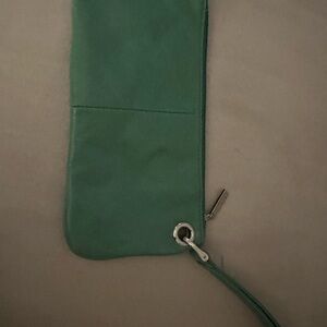 HOBO Green Wristlet Clutch